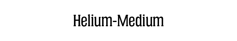 Helium-Medium font preview