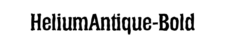 HeliumAntique-Bold font preview