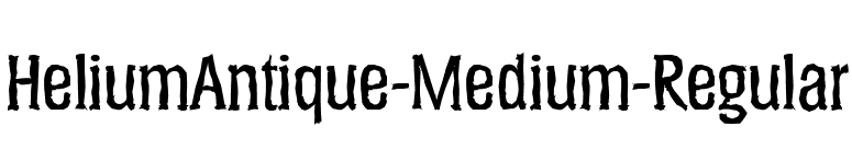 HeliumAntique-Medium-Regular font preview