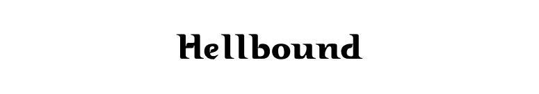 Hellbound font preview