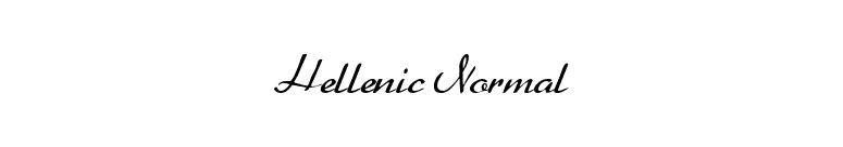 Hellenic Normal font preview