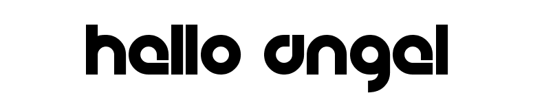 Hello Angel
 font preview