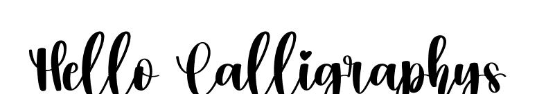 Hello Calligraphys font preview