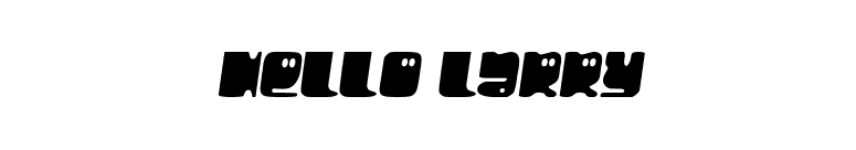Hello Larry font preview