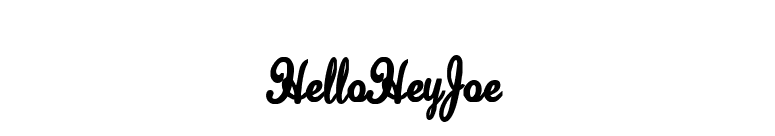 HelloHeyJoe font preview