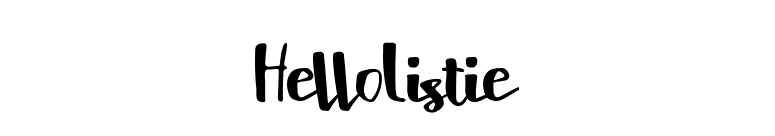 HelloListie font preview