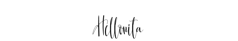 Hellonita font preview