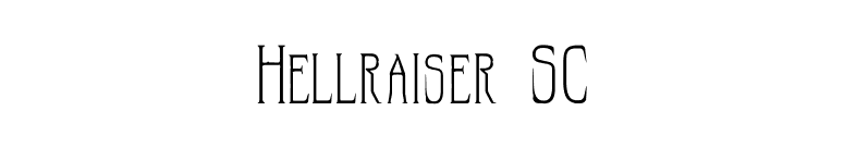 Hellraiser SC font preview
