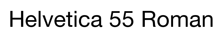 Helvetica 55 Roman font preview