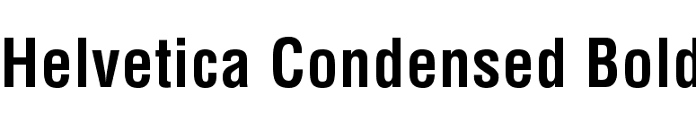 Helvetica condensed bold italic