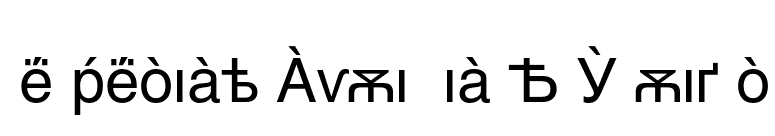 Helvetica Cyrillic A Upright font preview