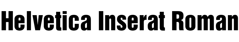 Helvetica Inserat Roman font preview