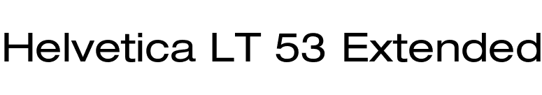 Helvetica LT 53 Extended font preview