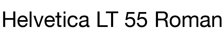 Helvetica LT 55 Roman font preview