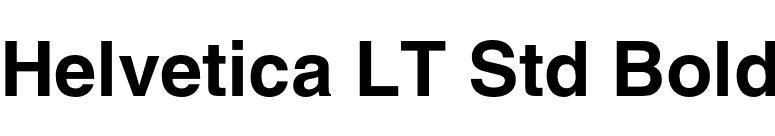Helvetica LT Std Bold font preview