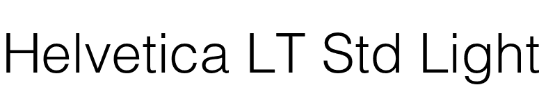 Helvetica LT Std Light font preview