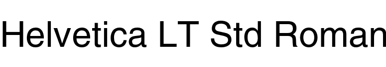 Helvetica LT Std Roman font preview