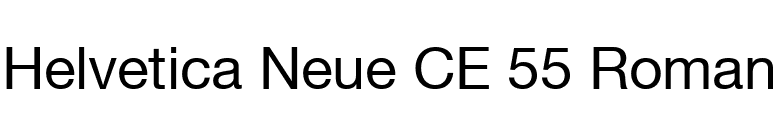 Helvetica Neue CE 55 Roman font preview