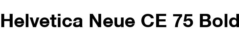 Helvetica Neue CE 75 Bold font preview