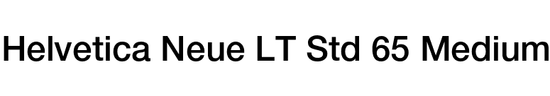 Helvetica Neue LT Std 65 Medium font preview