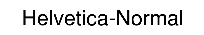 Helvetica-Normal font preview