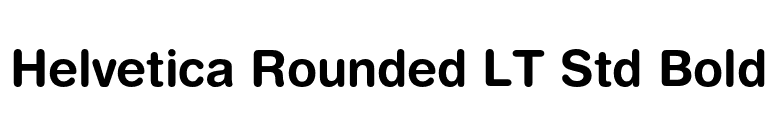 Helvetica Rounded LT Std Bold font preview