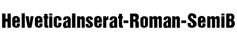 HelveticaInserat-Roman-SemiB font preview