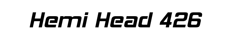 Hemi Head 426 font preview