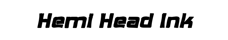 Hemi Head Ink font preview