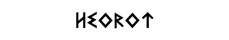 Heorot font preview
