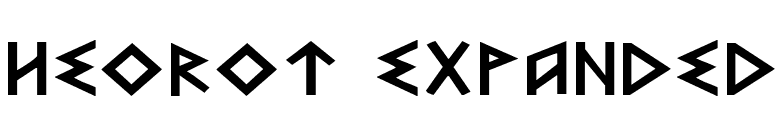 Heorot Expanded font preview