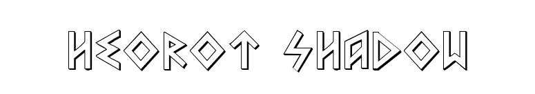 Heorot Shadow font preview