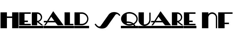 Herald Square NF font preview