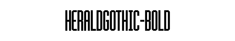 HeraldGothic-Bold font preview