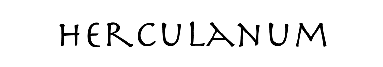 Herculanum font preview