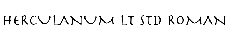 Herculanum LT Std Roman font preview