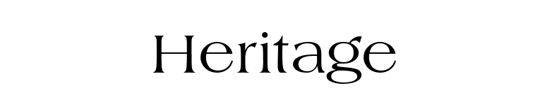 Heritage font preview