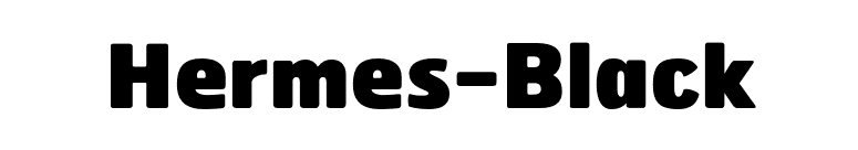 Hermes-Black font preview