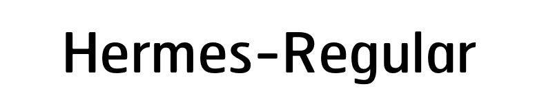 Hermes-Regular font preview