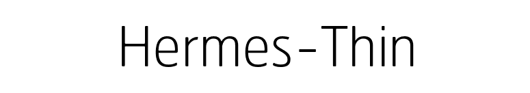 Hermes-Thin font preview