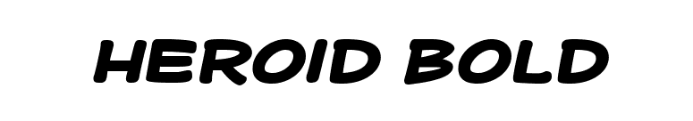 Heroid Bold font preview