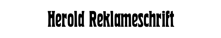 Herold Reklameschrift font preview