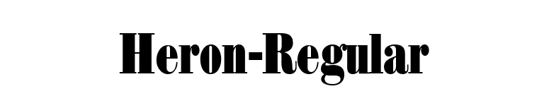 Heron-Regular font preview