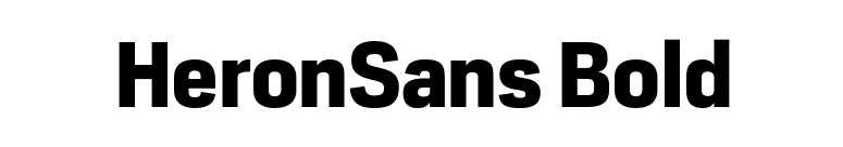 HeronSans Bold font preview