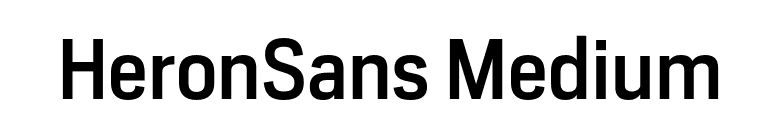 HeronSans Medium font preview