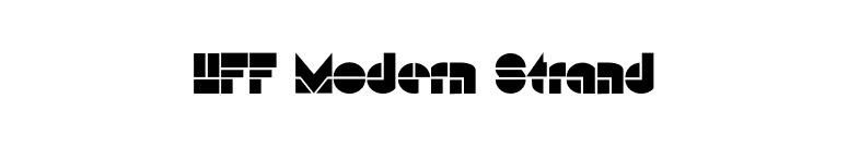 HFF Modern Strand font preview