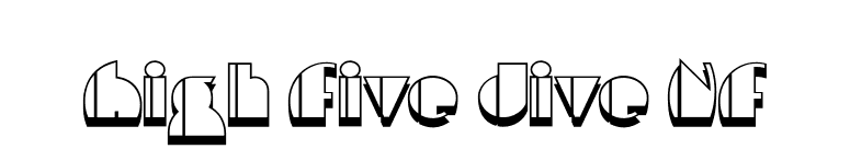 High Five Jive NF font preview