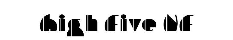 High Five NF font preview