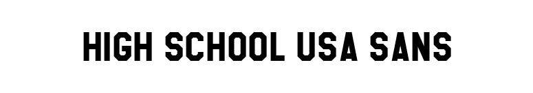 High School USA Sans font preview