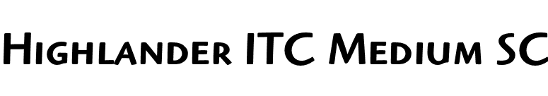 Highlander ITC Medium SC font preview